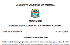 Nafasi 24 MHANDISI KILIMO DARAJA LA II (AGRO ENGINEERS)