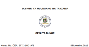 Nafasi Za Kazi Bunge La Muungano Tanzania 2025